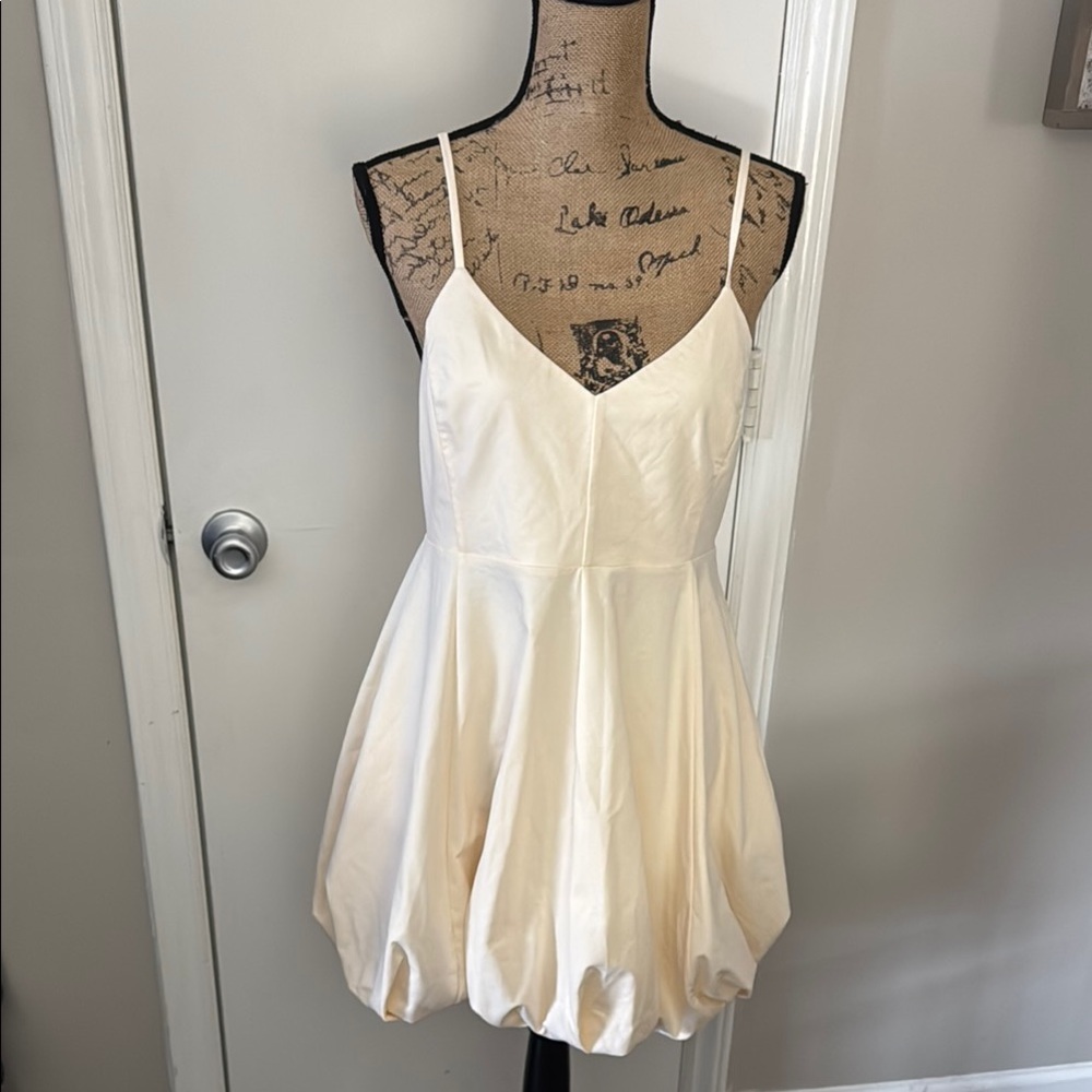 Rebecca Taylor size small Cream Spaghetti Strap dress
